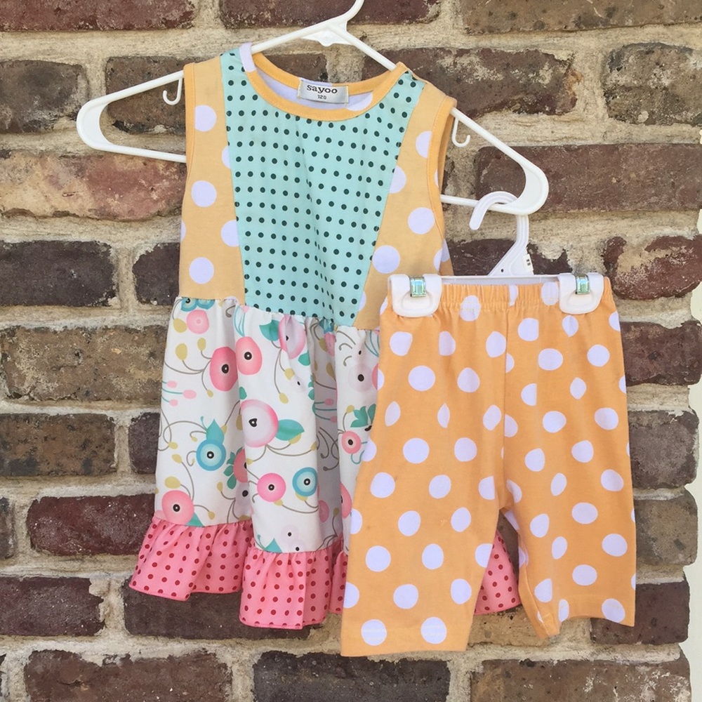 Sleeveless top & mid length shorts
